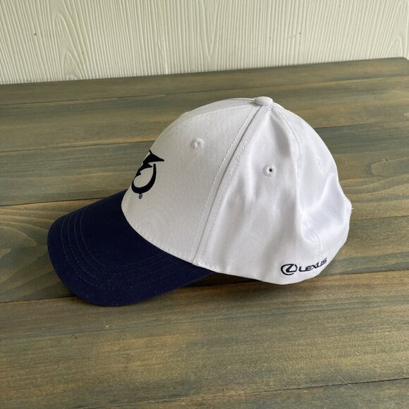 Tampa Bay Lightning White Blue NHL Hockey Strapback Hat Cap SGA Lexus (F8) - Picture 3 of 7